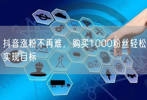 抖音涨粉不再难，购买1000粉丝轻松实现目标