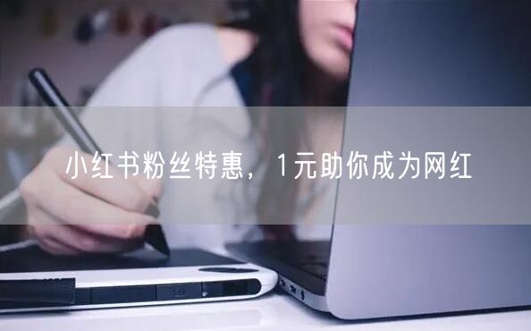 小红书粉丝特惠，1元助你成为网红