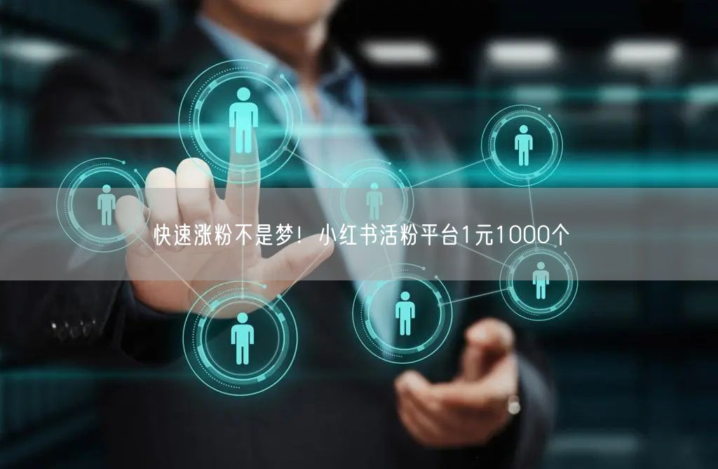 快速涨粉不是梦！小红书活粉平台1元1000个