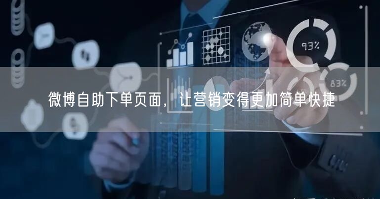 微博自助下单页面，让营销变得更加简单快捷