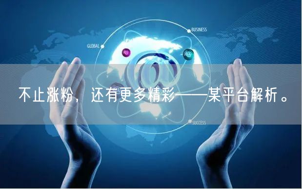 不止涨粉，还有更多精彩——某平台解析。