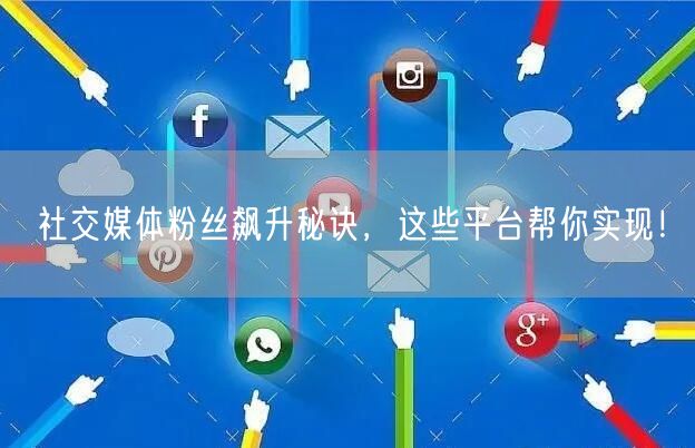 社交媒体粉丝飙升秘诀，这些平台帮你实现！